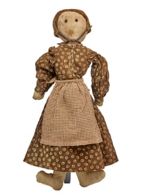 16 INCH CLOTH DOLL with BRAIDED HAIR