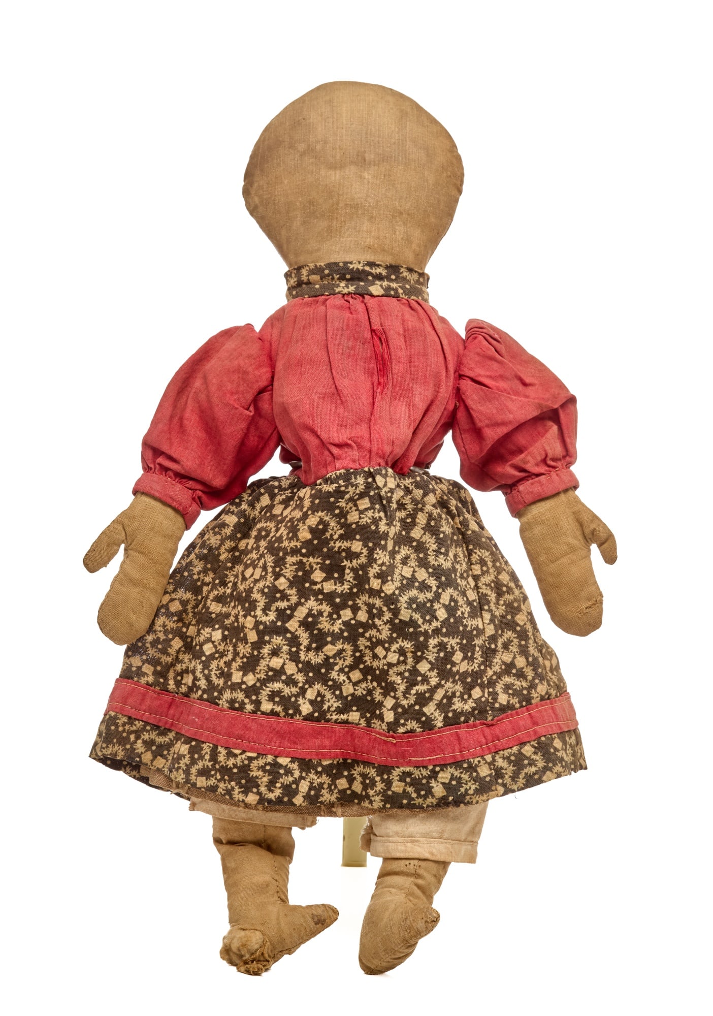 13 INCH RAG DOLL WITH BIG MITTEN HANDS (1 of 9)