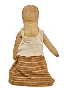 10 INCH COUNTRY PRIMITIVE CLOTH STUMP DOLL