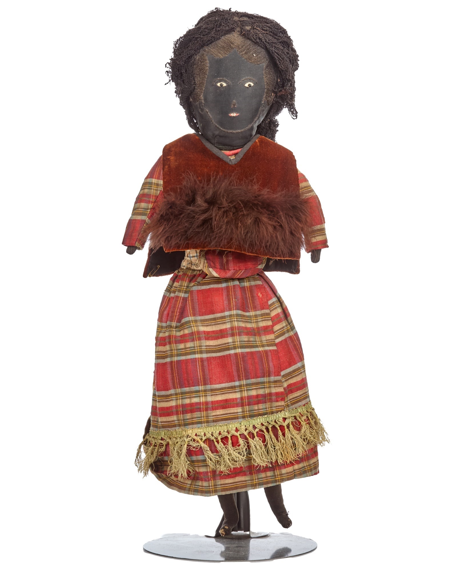 24 IN.  BLACK CLOTH DOLL FROM NANTUCKET (1 of 9)