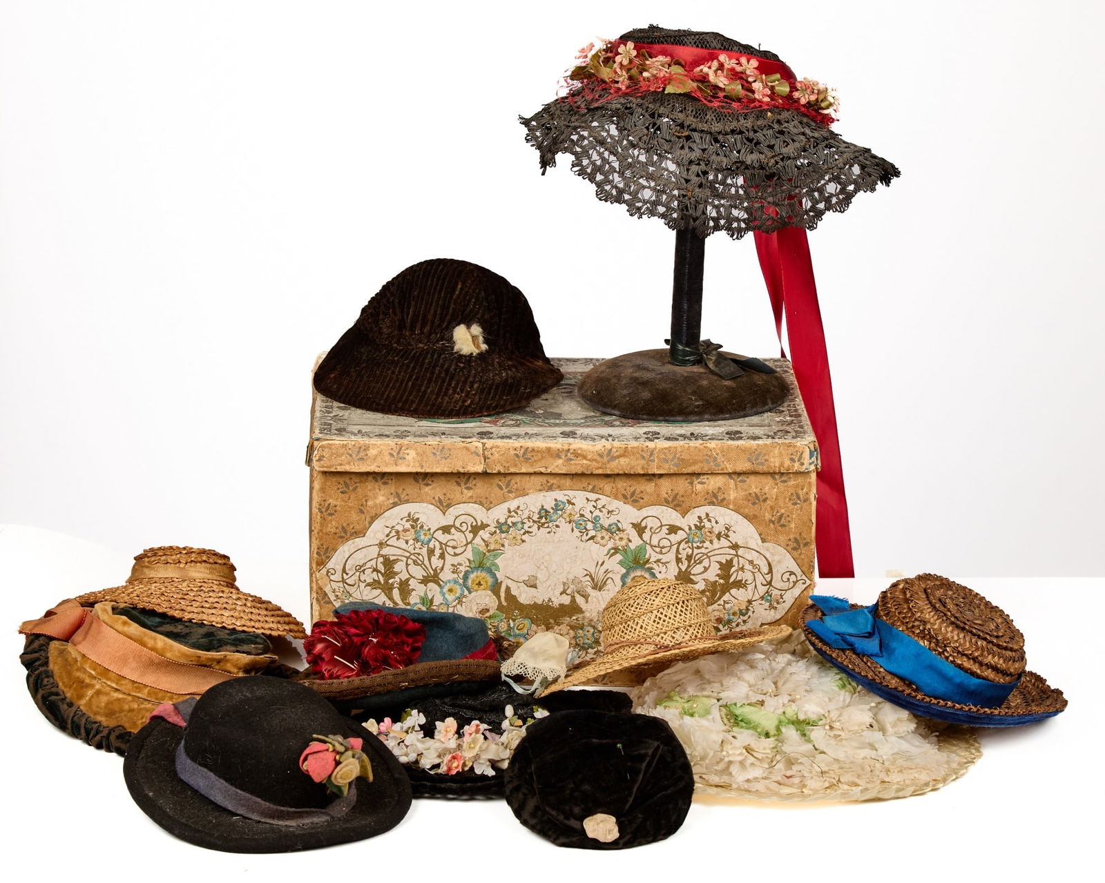 DOLL HATS AND BOX (1 of 6)