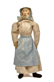 24 INCH PENNSYLVANIA CLOTH DOLL with ROSY CHEEKS