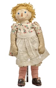 25 INCH RAGGEDY ANN TYPE DOLL with HIDDEN SACHET