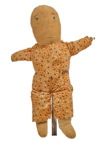 10 INCH STOCKING DOLL with INTERNAL RATTLE