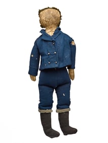22 IN LEATHER FACE BOY DOLL