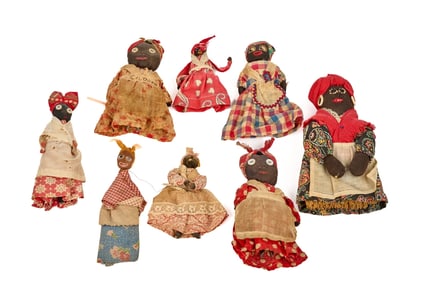 (8)  BLACK DOLLS