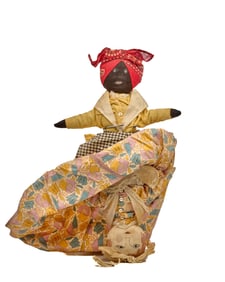 14 INCH TOPSY-TURVY DOLL in BEAUTIFUL DRESS