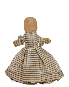 FOLKY 11 INCH RAG STUFFED PENCIL FACE CLOTH DOLL