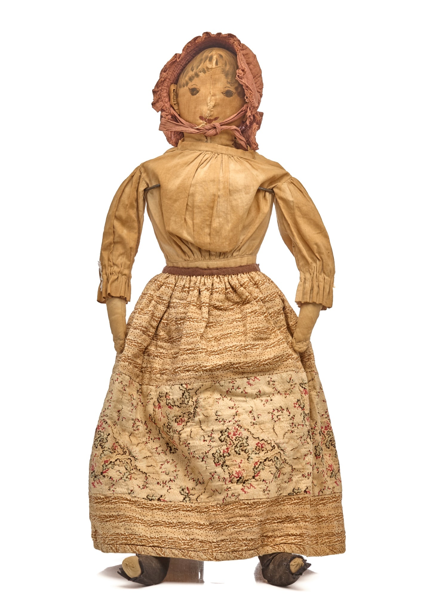 26 INCH HIGH FOLK ART CLOTH DOLL with PAINTED FACE (1 of 13)