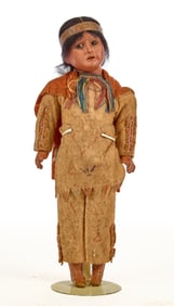 11 IN NATIVE AMERICAN DOLL