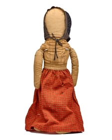 21 IN MENNONITE DOLL, HAND SEWN
