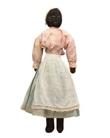 19 IN BLACK DOLL STOCKINETTE FACE