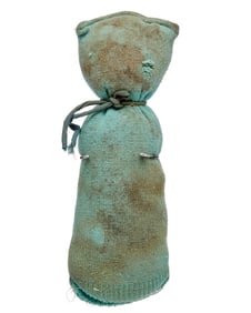 9 ½ IN BLUE SOCK CAT