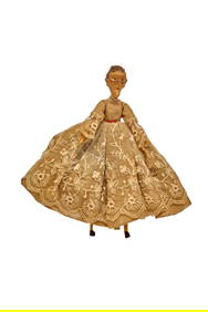 10 1/2 INCH CARVED WOODEN GRANNY DOLL (1 of 11)