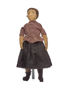 22 IN DOLL WITH CALICO BLOUSE
