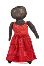 22 IN PAINTED FACE BLACK DOLL
