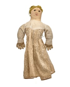 20 IN BLOND DOLL WITH CENTER SEAM FACE