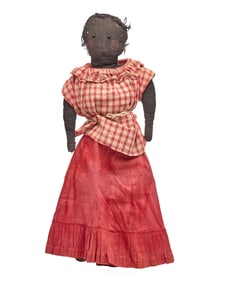 22 IN BLACK DOLL WISPY HAIR