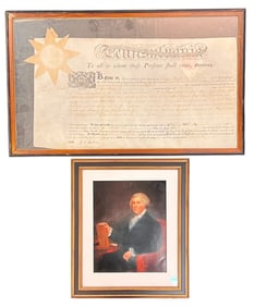1794 PENNSYLVANIA LAND DOCUMENT SIGNED BY DALLAS