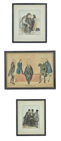 WHIG RETRENCHMENT & (2) HONORE DAUMIER EXAMPLES