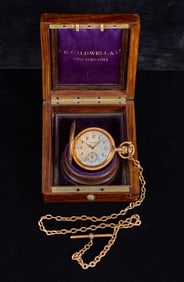 J.E. CALDWELL CO 18k GOLD POCKET WATCH