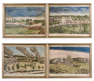 (4) "THE BATTLES OF CONCORD AND LEXINGTON" PRINTS