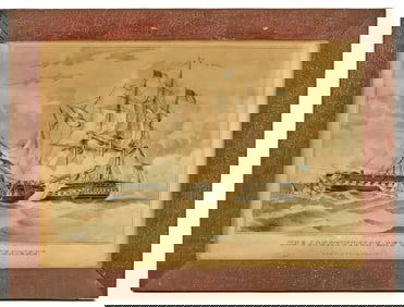 THE CONSTITUTION and the GUERRIERE by N. CURRIER