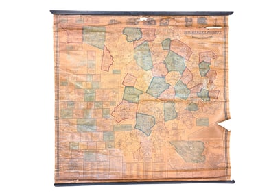 1856 MAP OF MIDDLESEX COUNTY, MA