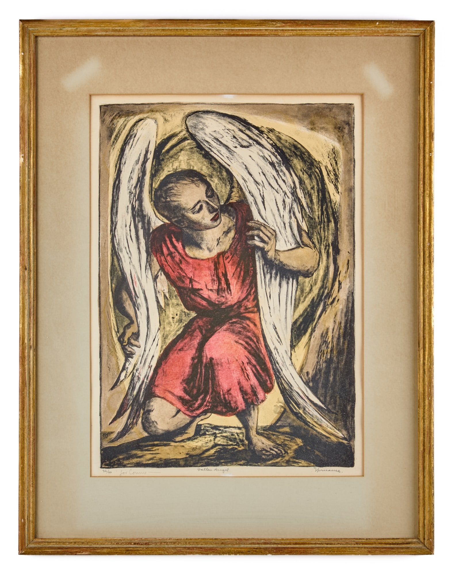 BENTON MURDOCH SPRUANCE (1904-1967) "FALLEN ANGEL" (1 of 8)