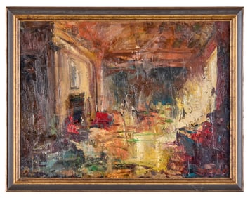 JOYCE WIELAND (1931-1998) "INTERIOR ABSTRACT"