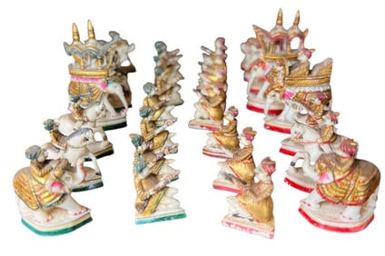 RAJASTHAN POLYCHROME CHESS SET