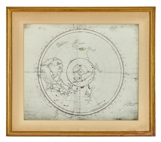 FACSIMILE of 1582 WORLD MAP by HUMPHREY GILBERT