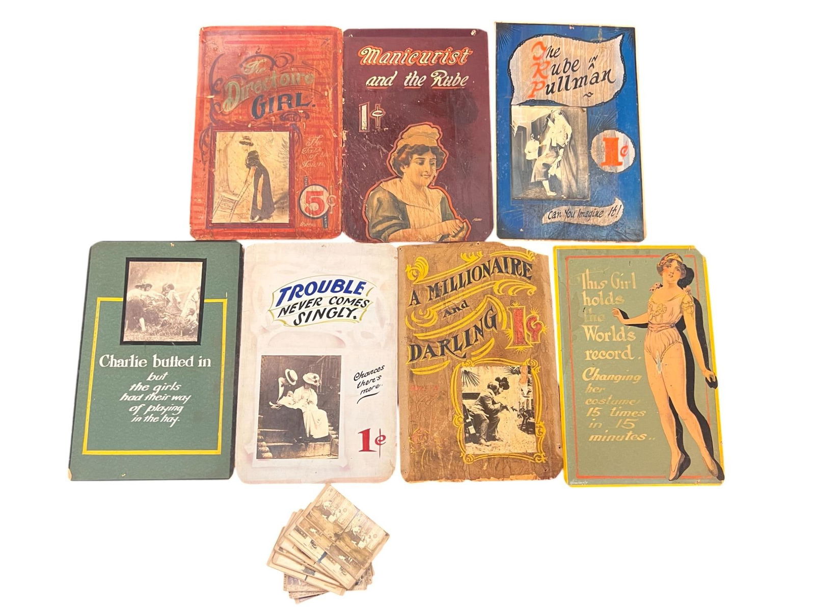 (7) LOT OF 1920s MUTOSCOPE PENNY ARCADE POSTERS (1 of 14)