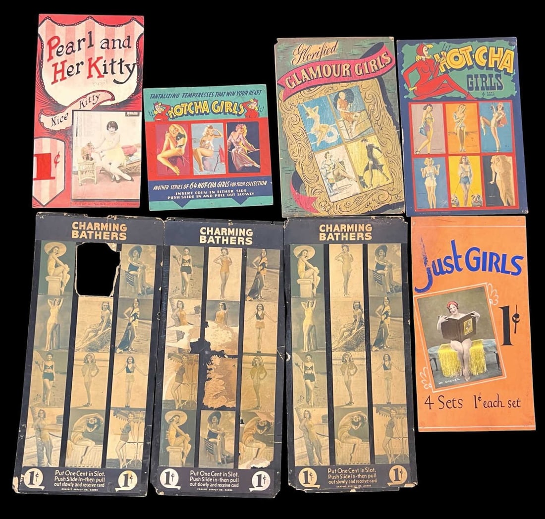 (8) LOT OF 1920s MUTOSCOPE PENNY ARCADE POSTERS (1 of 13)