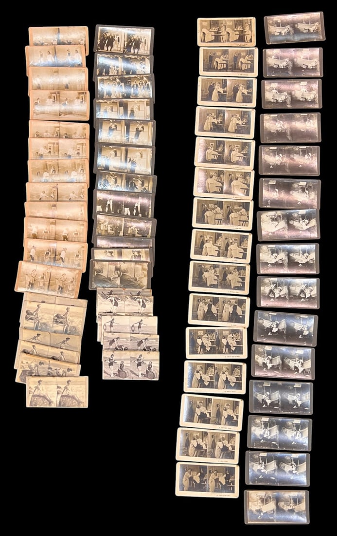 (6) SETS OF STEREOVIEWS, LOVE AND FLIRTATION (1 of 16)