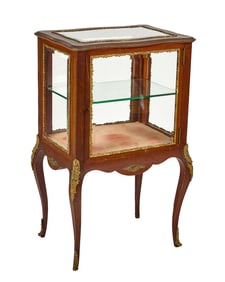 LOUIS XVI STYLE MAHOGANY VITRINE