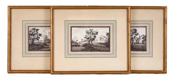(3) ENGRAVINGS REATAILED BY SHREVE, CRUMP & LOW