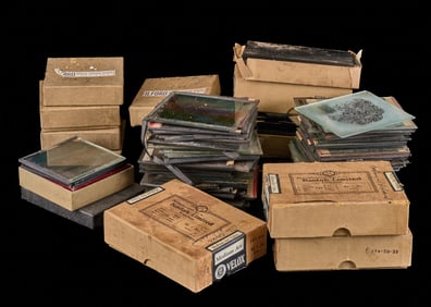 GLASS PLATE NEGATIVES & MAGIC LANTERN SLIDES