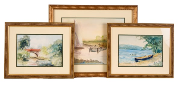 (3) NICE WATERCOLORS - (1) SIGNED