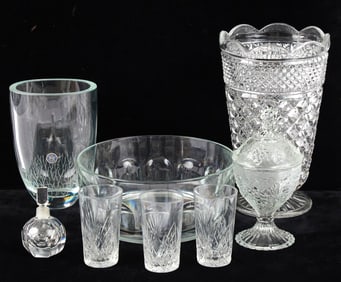 GROUPING of CRYSTAL & GLASSWARES