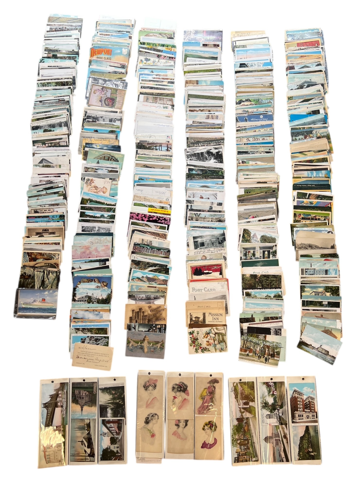 GENEROUS LOT of VINTAGE/ANTIQUE POSTCARDS (1 of 7)