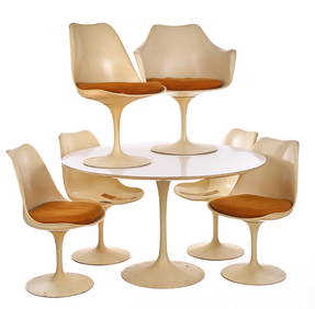 EERO SAARINEN for KNOLL MID CENTURY TABLE & CHAIRS (1 of 13)