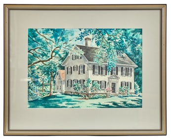(20th c) COLONIAL REVIVAL HOME by RANDY MILLER