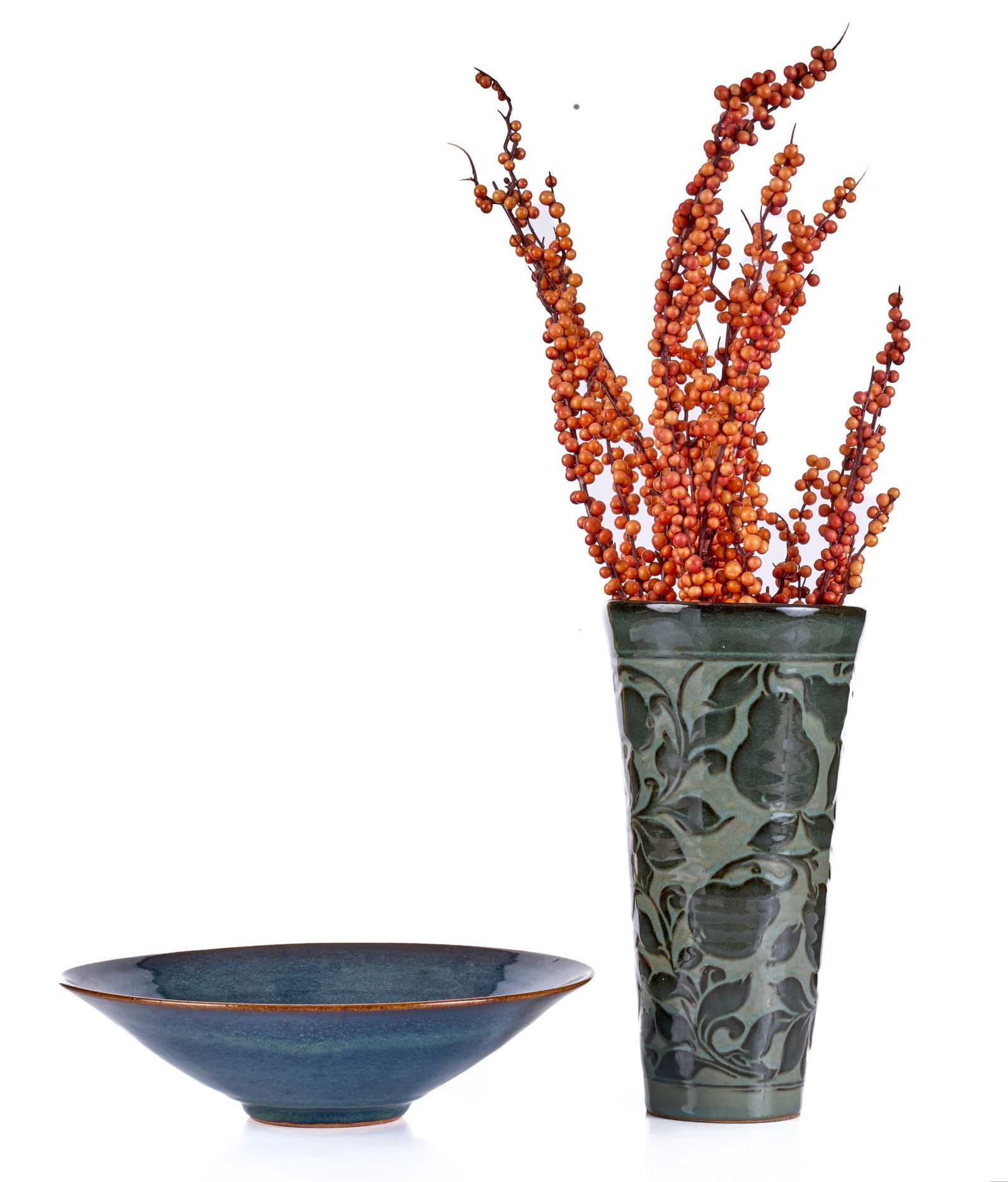 MIRANDA SHACKLETON THOMAS VASE & SIGNED BOWL (1 of 10)