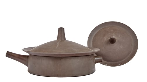 MID-CENTURY DANSK FLAMESTONE CASSEROLE POT