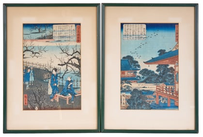 HIROSHIGE II (1726-1869) - Two Works