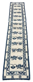 ANTIQUE HAND WOVEN CHINESE RUNNER