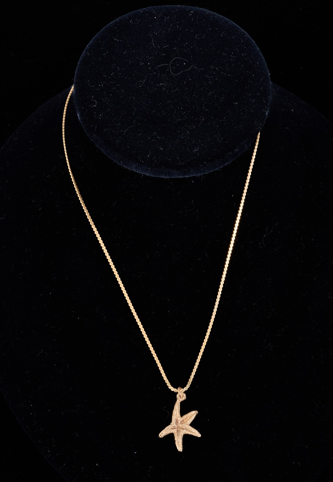 14k GOLD NECKLACE with STARFISH PENDANT (1 of 6)