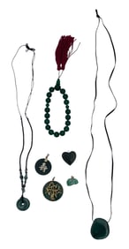 MISCELLANEOUS GROUP of JADE JEWELRY