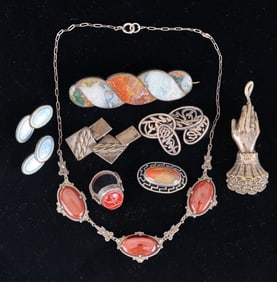 GROUP of STERLING JEWELRY